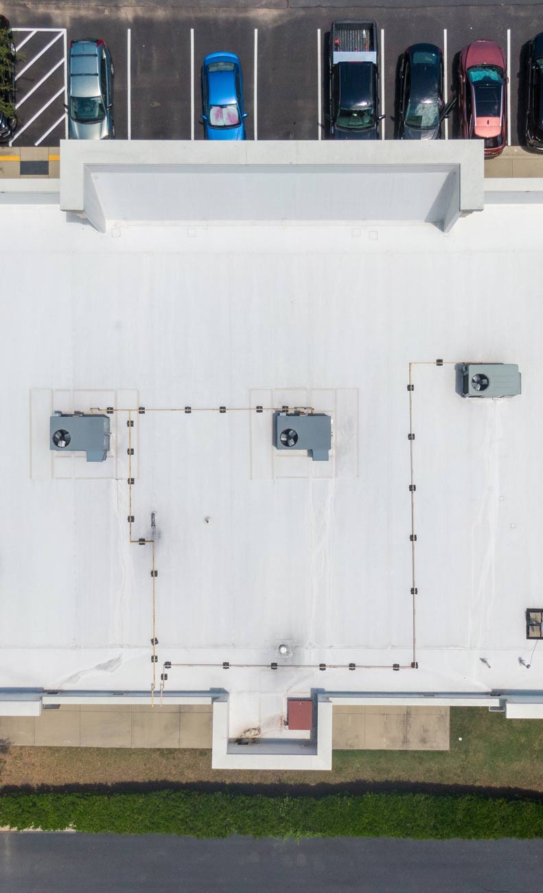 Flat roofing install